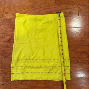 Moda International neon Yellow Mini Pencil Skirt for Casual Wear XS/S